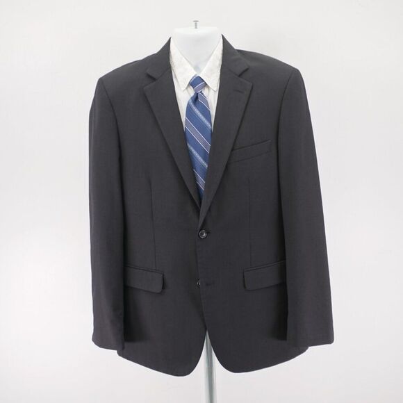 Pronto Uomo Wool Gray 2 Piece Suit 40R 36 / 33 Mid Rise Flat Front 2 Button Line - Picture 7 of 14